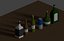 Botellas lowpoly