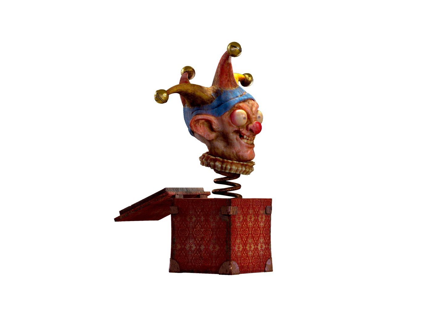 3D Scary Toy Clown In The Box - TurboSquid 1982895