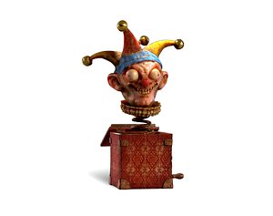 Scary toy Clown in the box