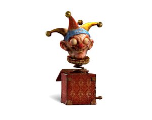 Scary toy Clown in the box