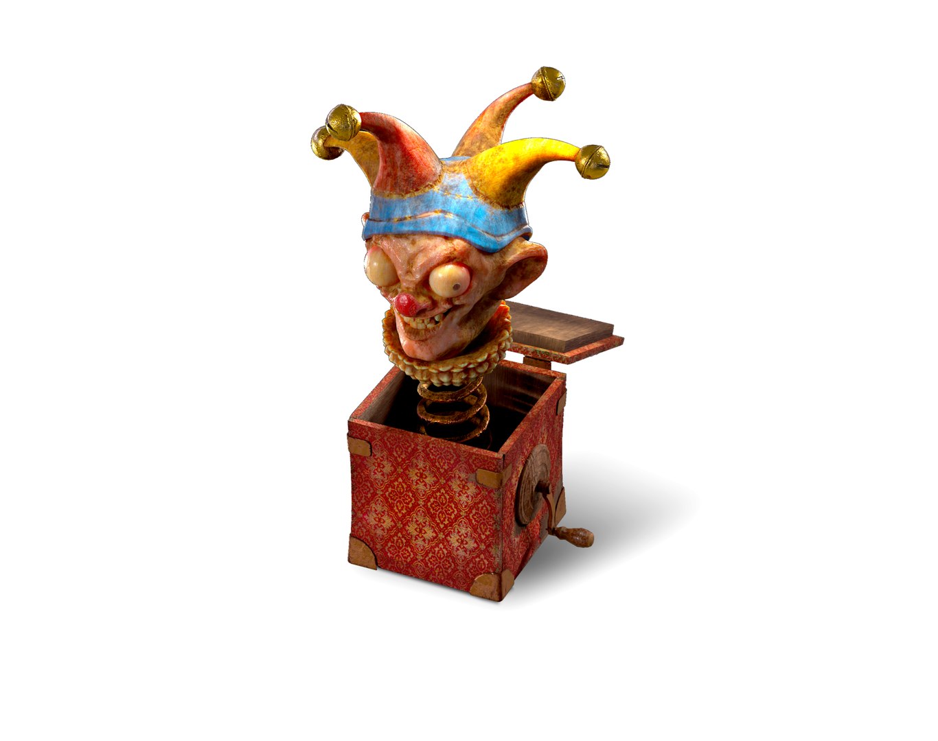 3D Scary Toy Clown In The Box - TurboSquid 1982895