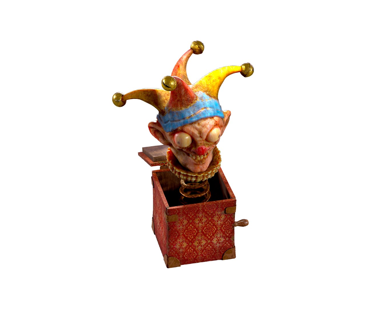 3D Scary Toy Clown In The Box - TurboSquid 1982895