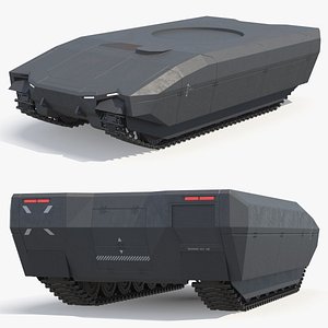 Modular Armored Tank Chassis Dark Gray model