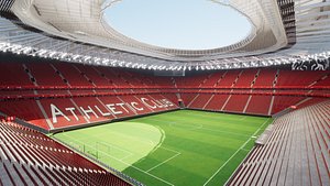 ESTADIO SAN MAMES ATHLETIC CLUB DE BILBAO 3D SKETCHUP model