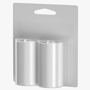 D Battery Pack Blank and Generic Label 3D