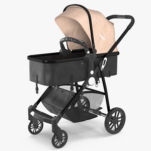 Foldable Sleeping Bassinet Beige model