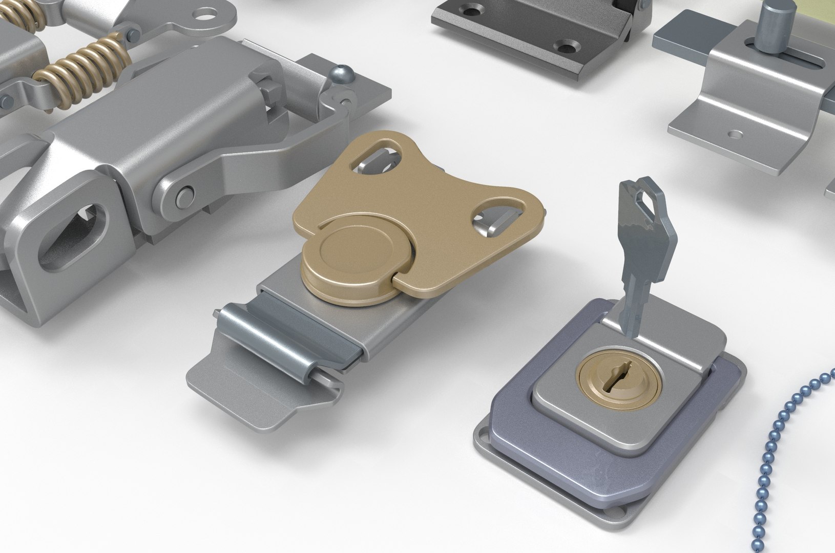 latches and  hinges 3D model https://p.turbosquid.com/ts-thumb/Z7/V2nlq1/33/latch.1044/jpg/1706279511/1920x1080/fit_q87/20fa8f8d02b9098ee74702b5fccbb0c81a7f5a98/latch.1044.jpg