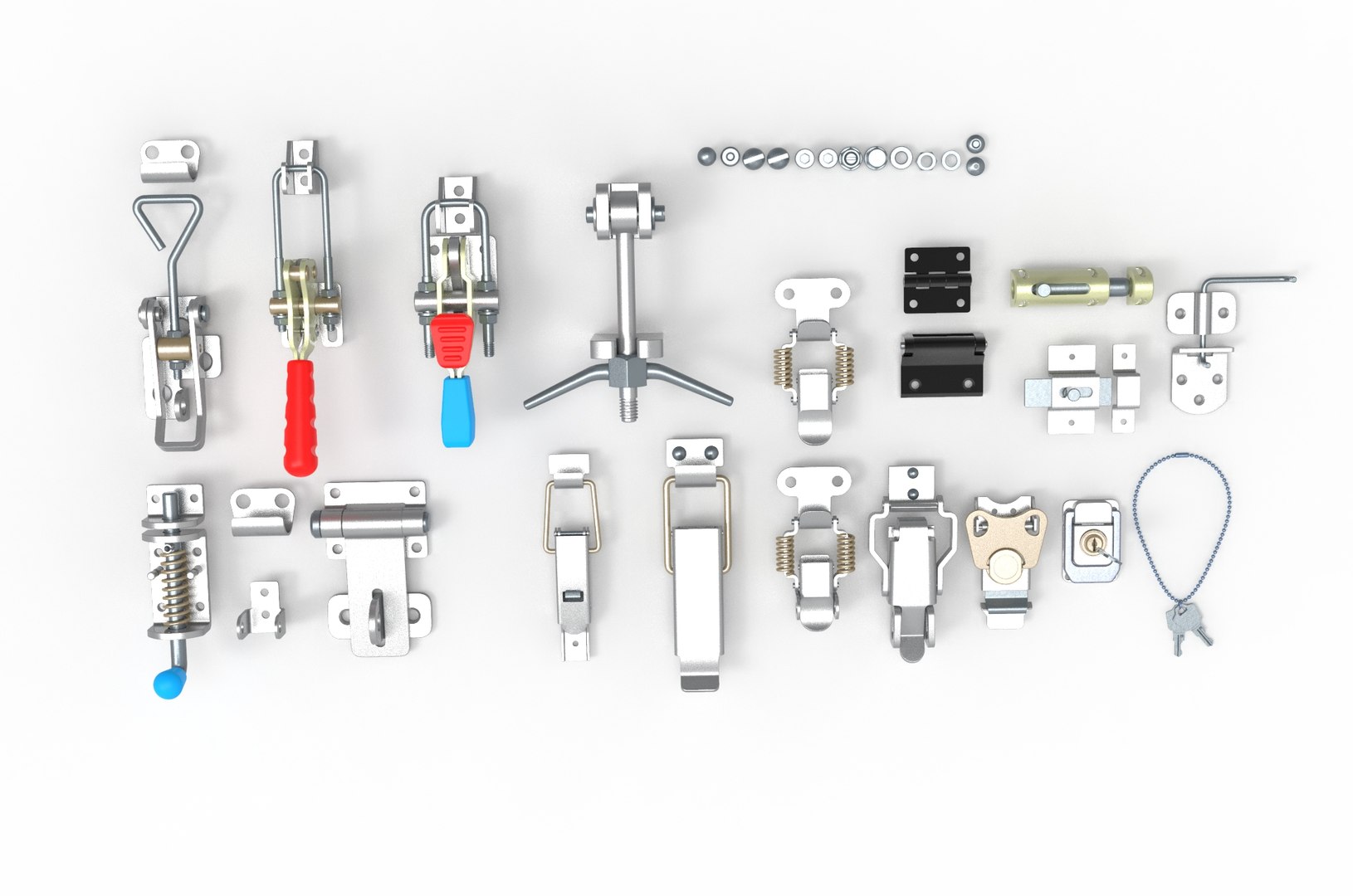 latches and  hinges 3D model https://p.turbosquid.com/ts-thumb/Z7/V2nlq1/72/latch.1047/jpg/1706279513/1920x1080/fit_q87/03ab4fa1add83235badaaf17c64a5b4a65b92908/latch.1047.jpg