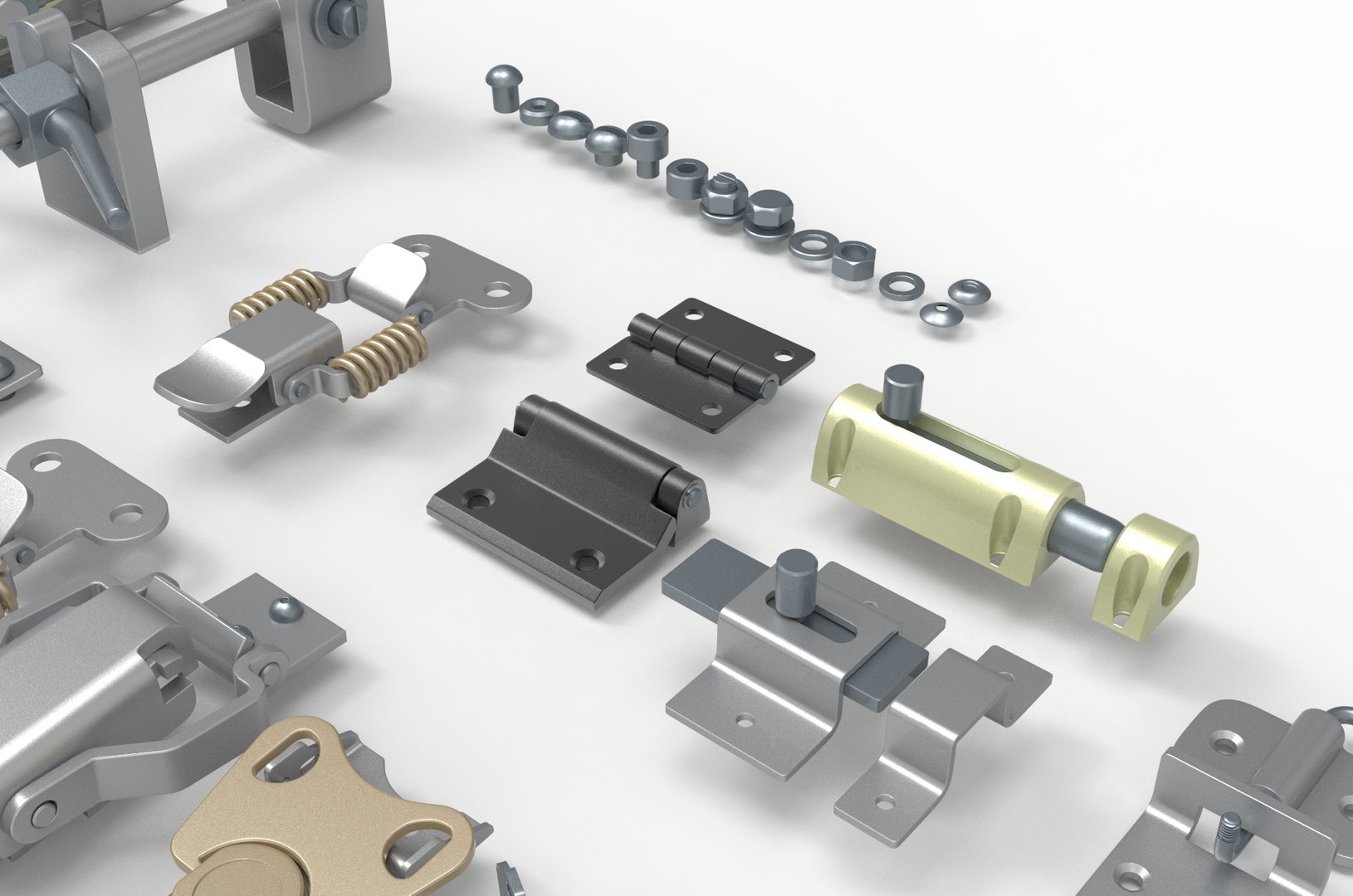 latches and  hinges 3D model https://p.turbosquid.com/ts-thumb/Z7/V2nlq1/i2/latch.1036/jpg/1706279507/1920x1080/fit_q87/59865e45313b165c8fd62b7797b1616df9324569/latch.1036.jpg
