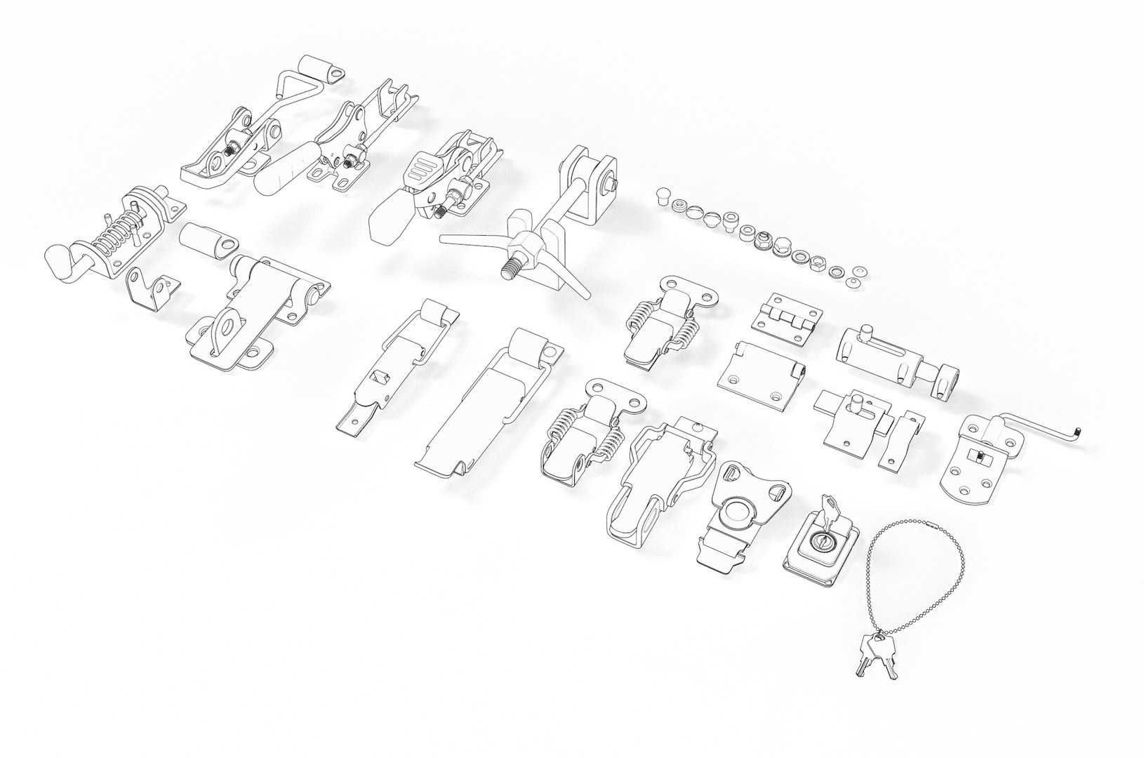 latches and  hinges 3D model https://p.turbosquid.com/ts-thumb/Z7/V2nlq1/na/latch.1053/jpg/1706279515/1920x1080/fit_q87/f9588947ceedc7cbd252b8f2a51bd454617684c9/latch.1053.jpg