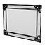 mirror rectangular wood carving classic traditional