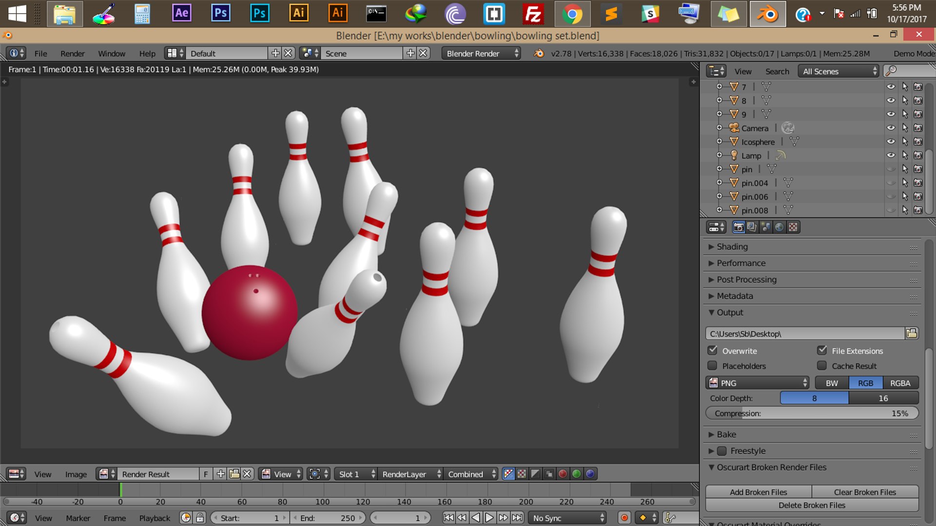 Bowling Set 3D Model - TurboSquid 1214384