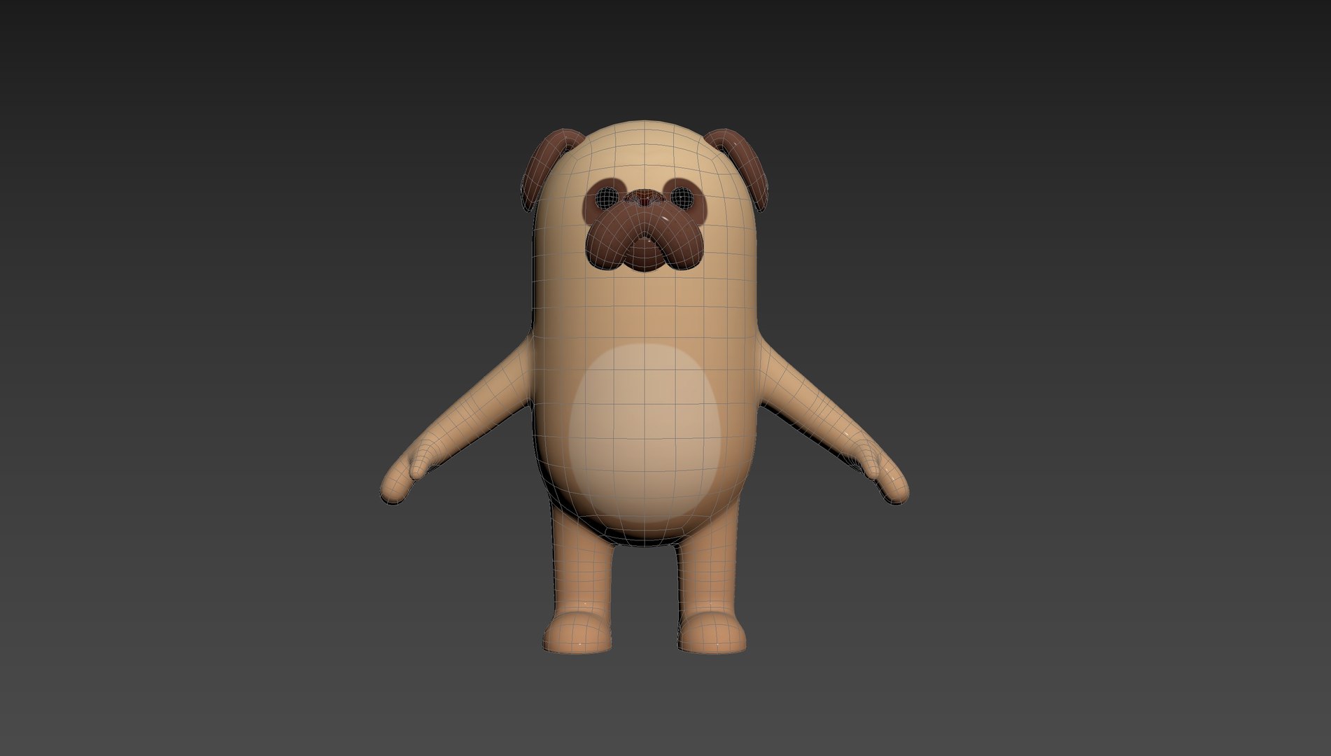 Pug Dog Character 3D Model - TurboSquid 2021200