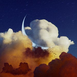 Dream in the Clouds 3d Scene