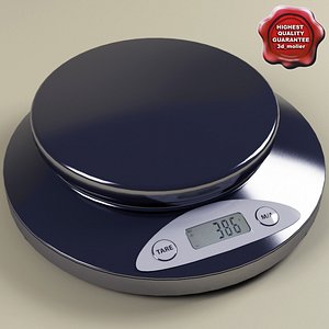 kitchen scales 3d model