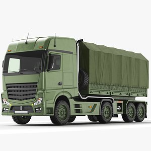 Detailed Military Truck