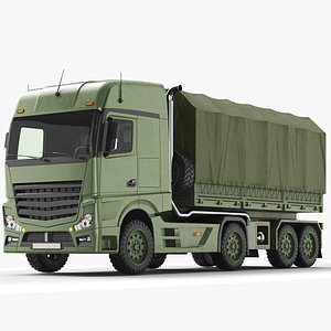 Detailed Military Truck