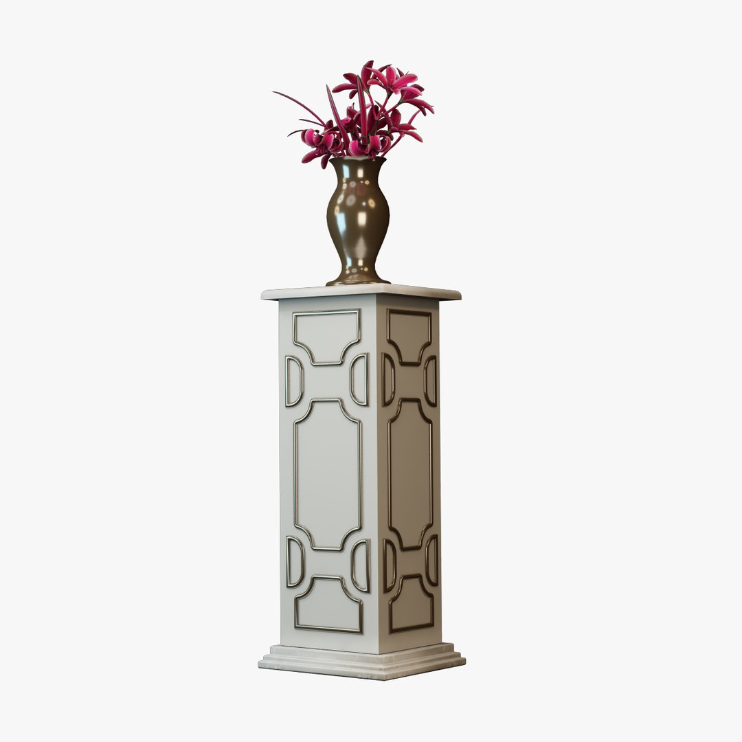 Flower Vase Decor Model - TurboSquid 2008701