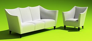 couch armchair art 3d max