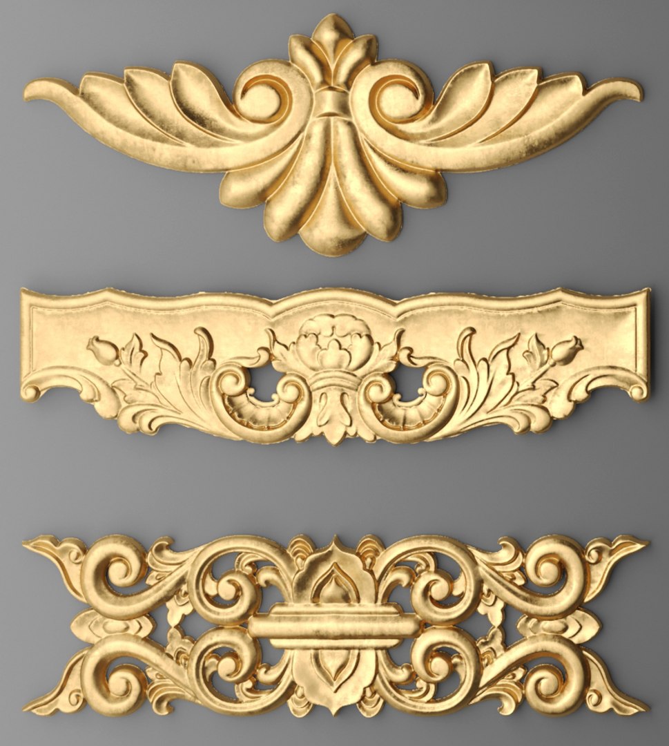 3d Cartouches Set