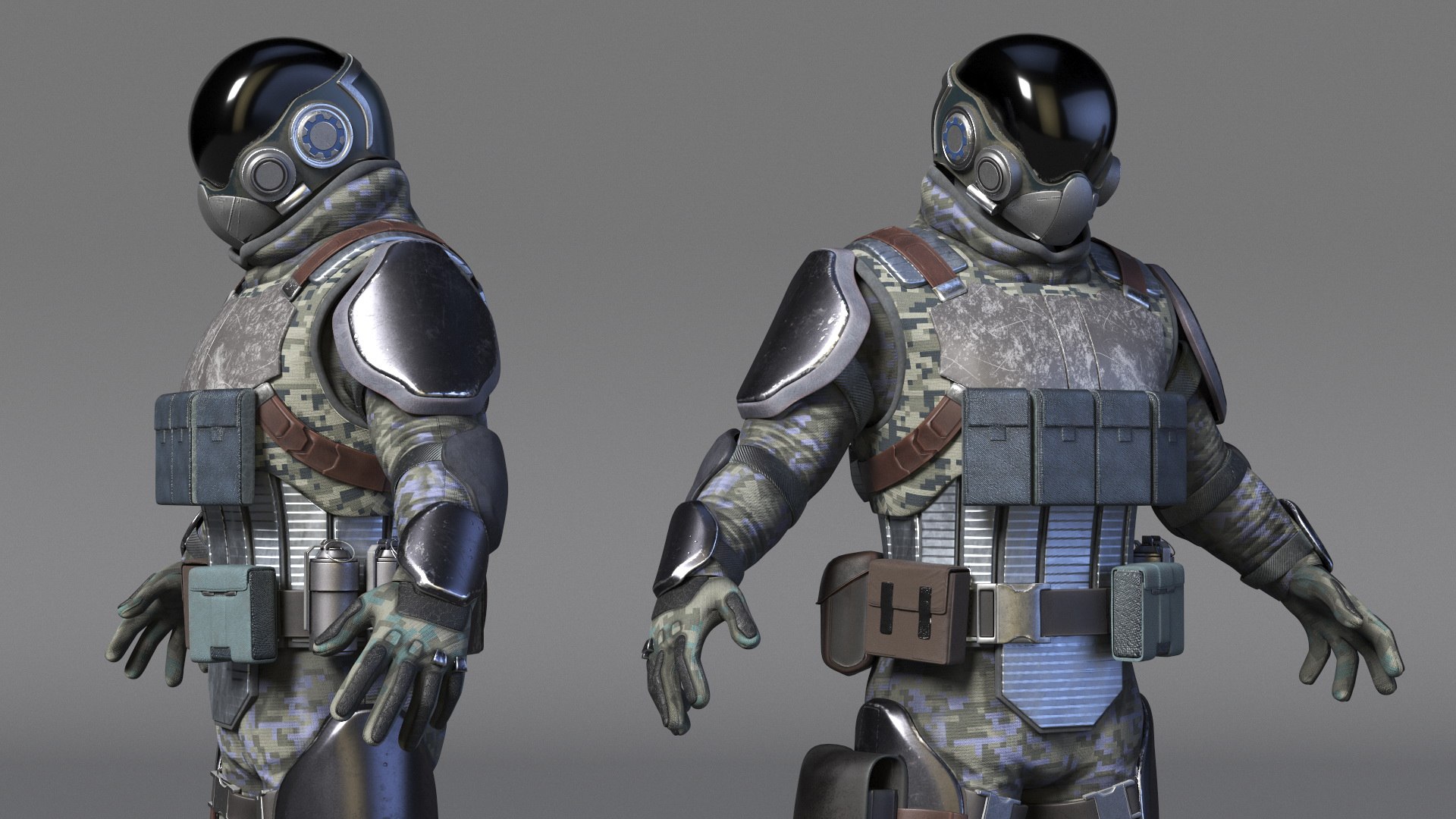 3d Future Soldier A-pose Model - Turbosquid 2131105