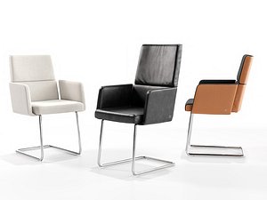 3D model DS-414 Cantilever Armchairs
