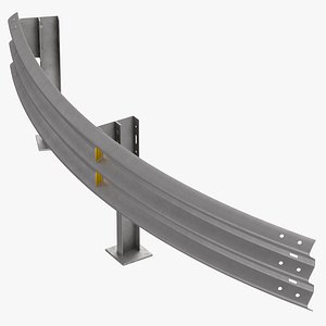Guardrail Thrie Beam Curved R 5m Single
