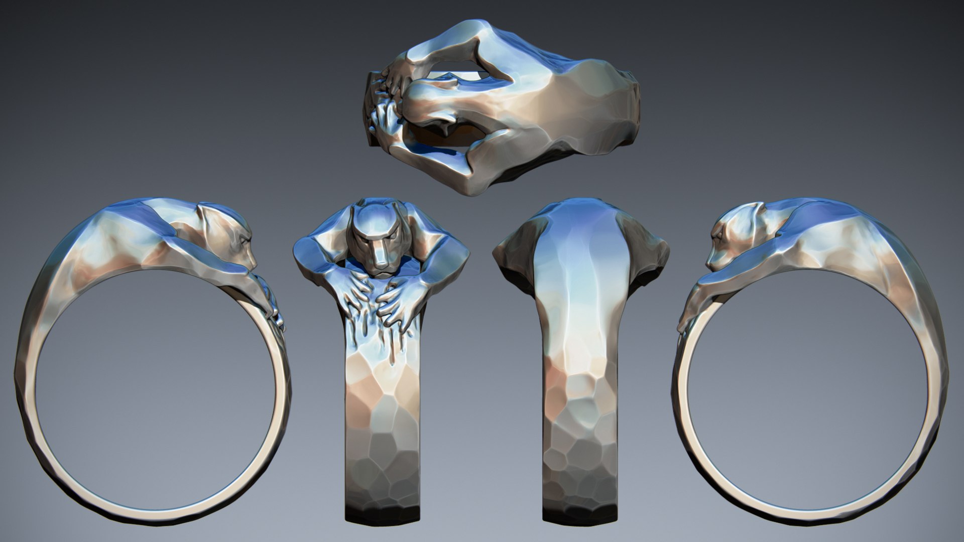 3D Model Ring Panther - TurboSquid 1687333