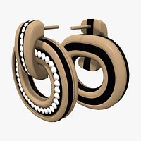 Diamond Cartwheel Fashion Earrings