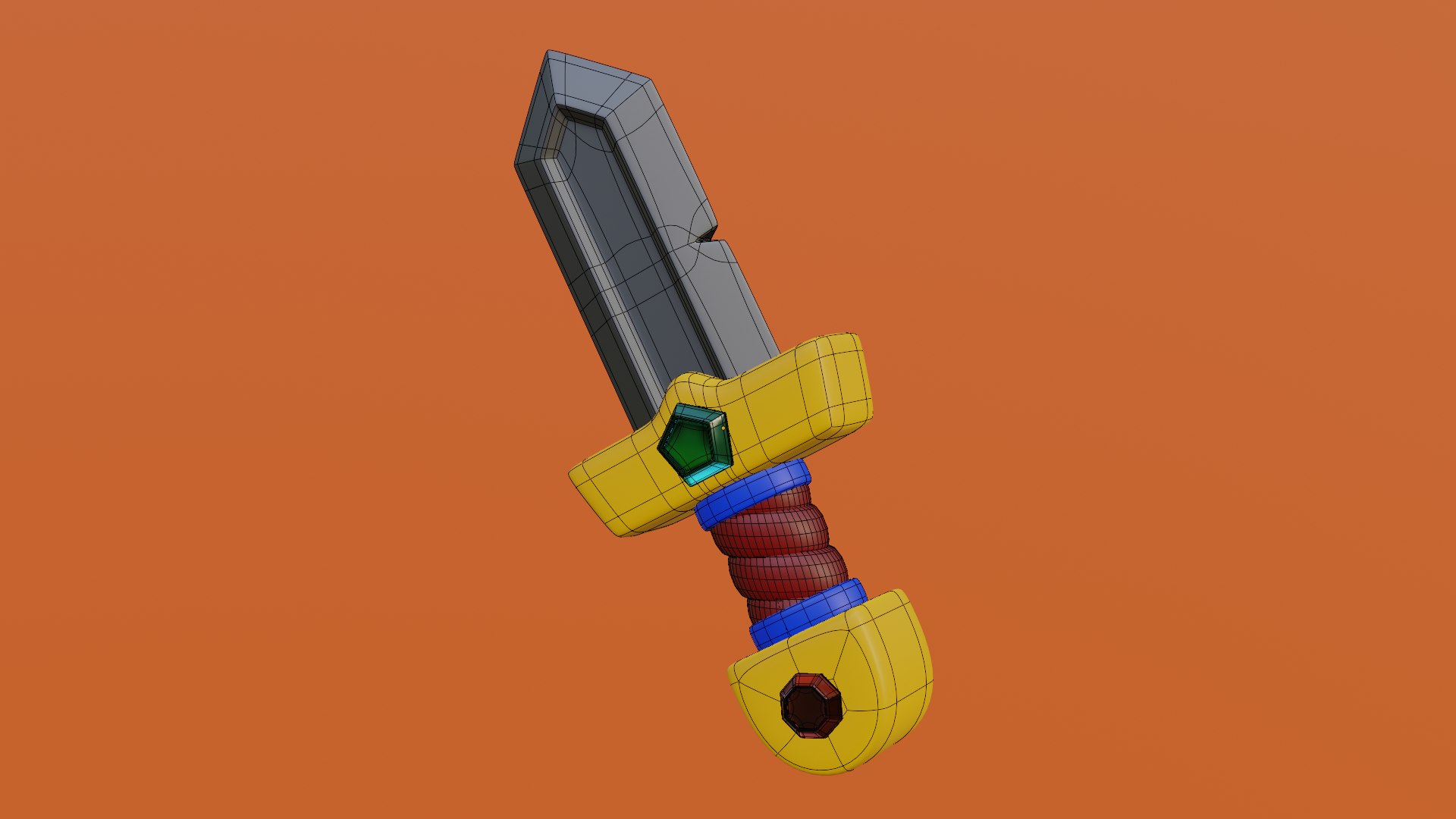 3D Low Poly Sword - TurboSquid 2251697