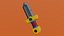 Cartoon Toy Sword - Stylized Low Poly Game Asset 3D Model