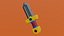 Cartoon Toy Sword - Stylized Low Poly Game Asset 3D Model