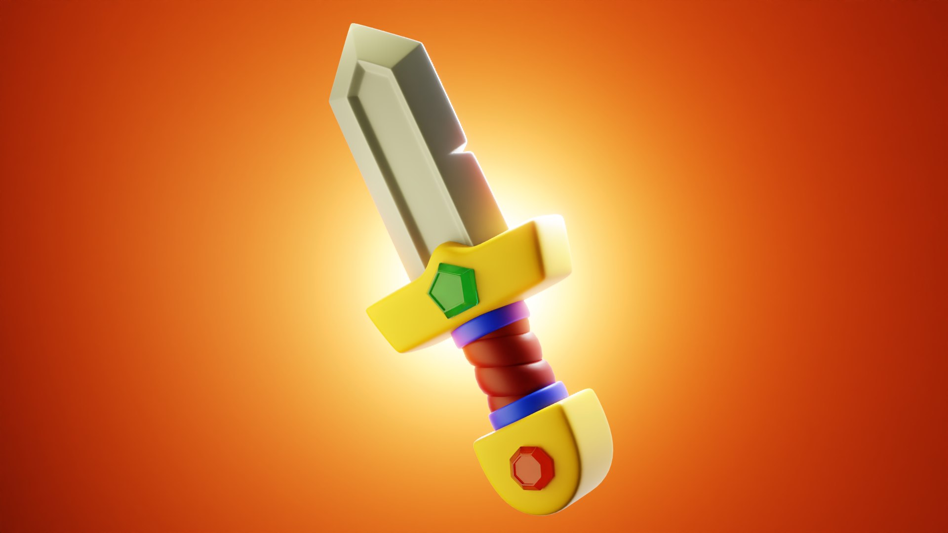 3D Low Poly Sword - TurboSquid 2251697