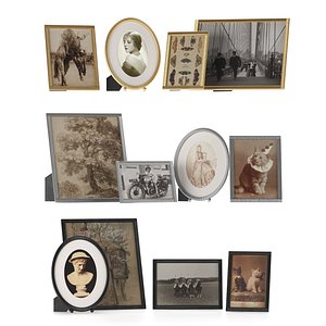Pottery Barn Maeve Thin Metal Frames Collection 3D model