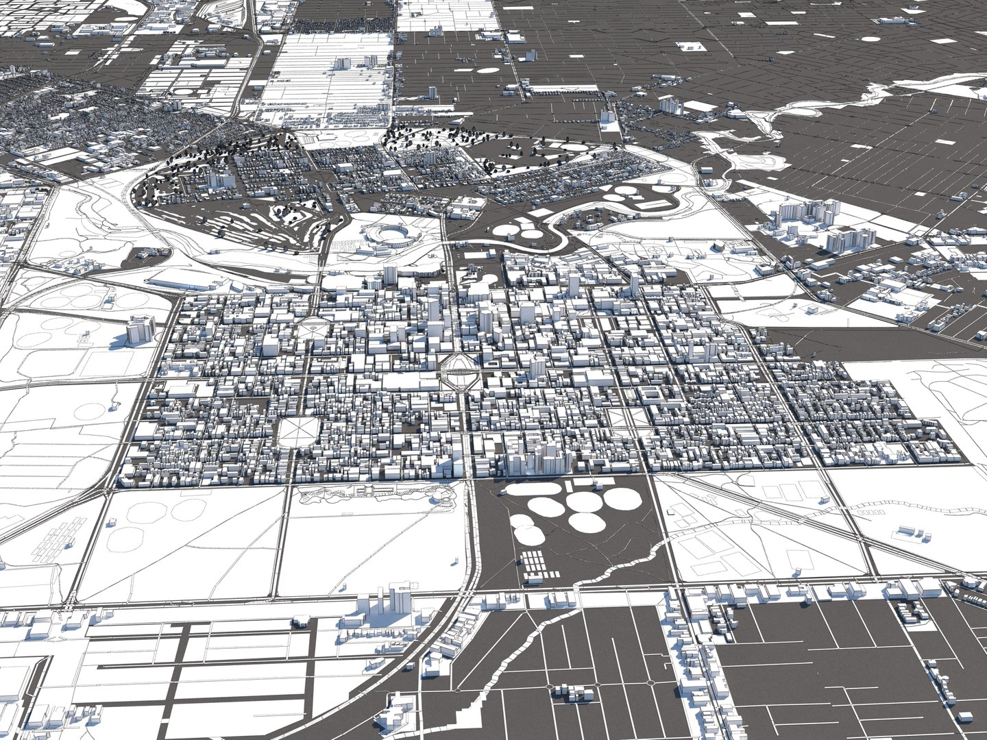 3D buildings houses maps - TurboSquid 1611560