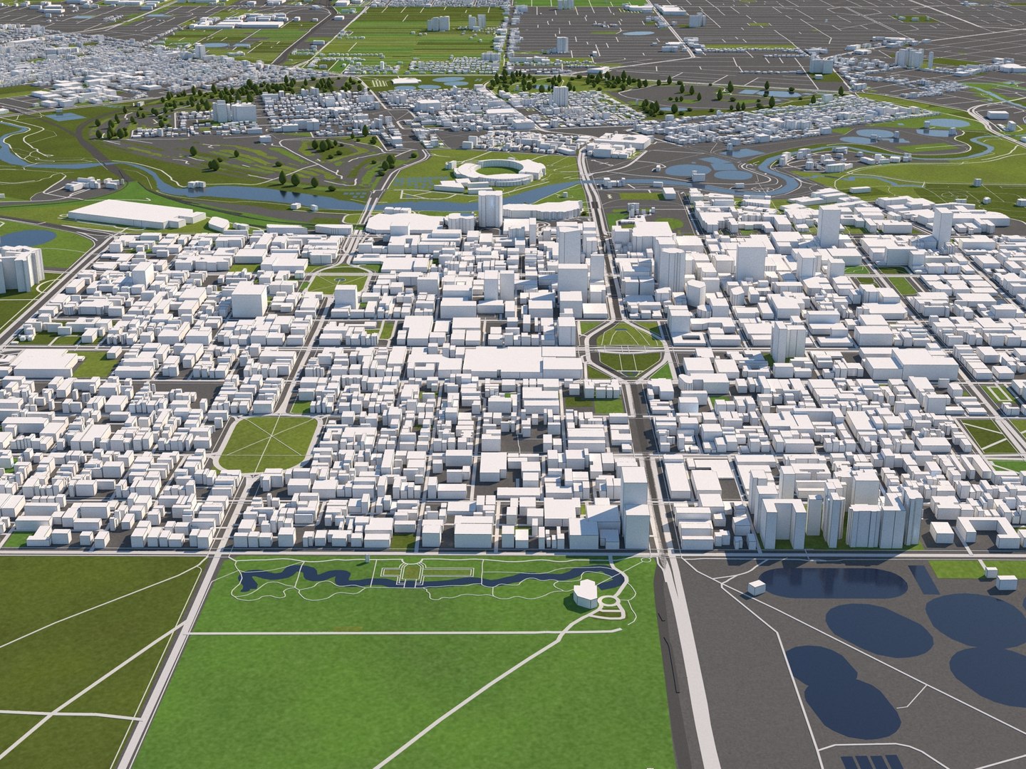 3D Buildings Houses Maps - TurboSquid 1611560