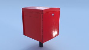 3D Japanese Postbox