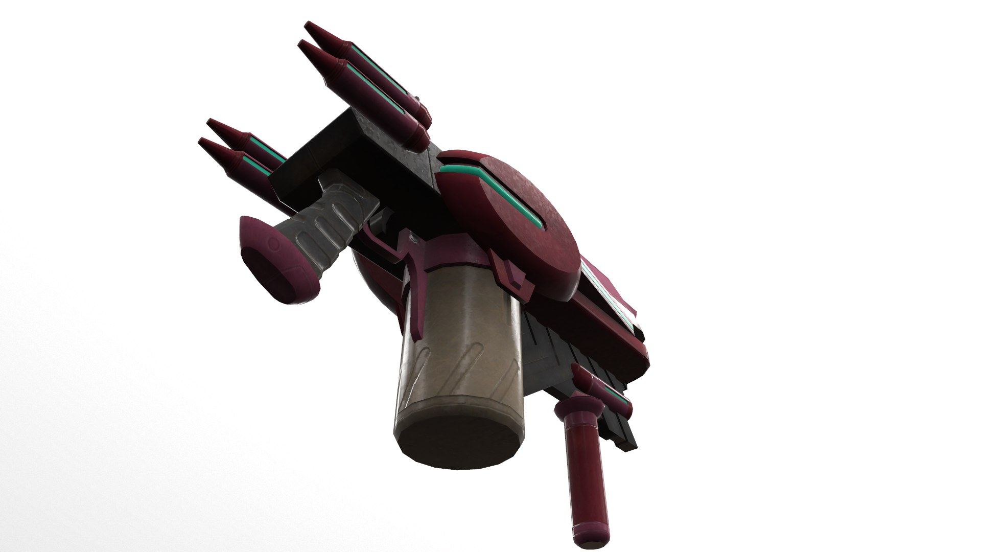 3D Disc Machine Gun Level 5 - TurboSquid 2190973