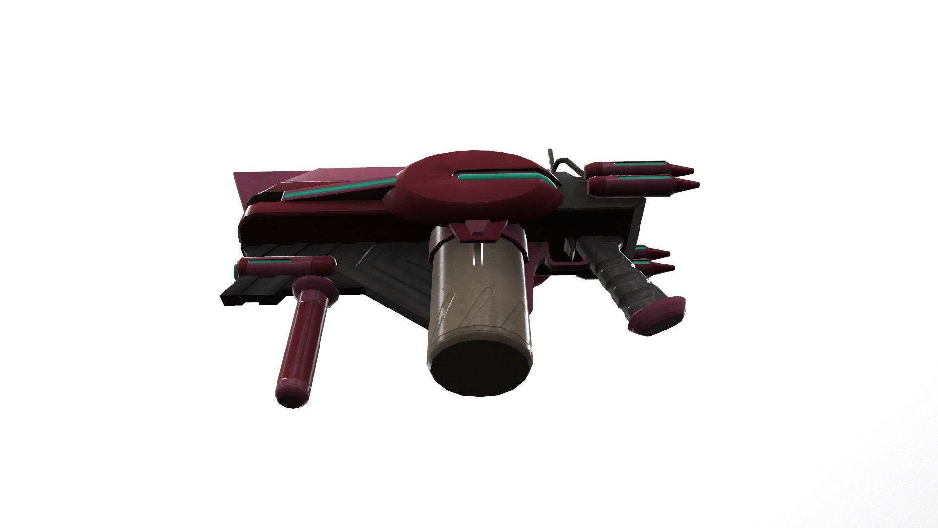 3D Disc Machine Gun Level 5 - TurboSquid 2190973