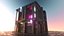 Retro Futuristic Building Environment
