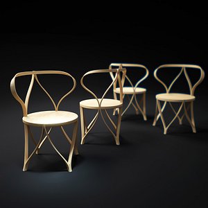 3d model tension-bentwood-chair