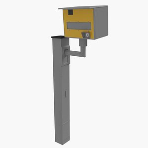 gatso uk speed camera 3D model