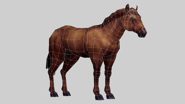 Cavalo estilizado Lowpoly animado para jogos VR AR Modelo 3D - TurboSquid  2059450