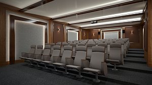 Cinema Hall  01 3D model