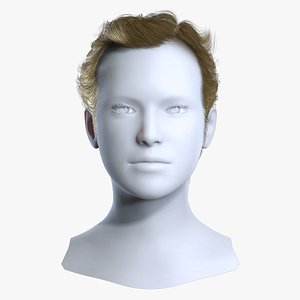 3D Classic Wavy Short Hair Realistic Real-Time Game-Ready Hair