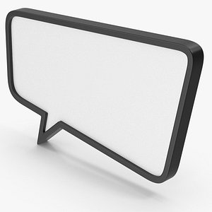 3D Speech Bubble model