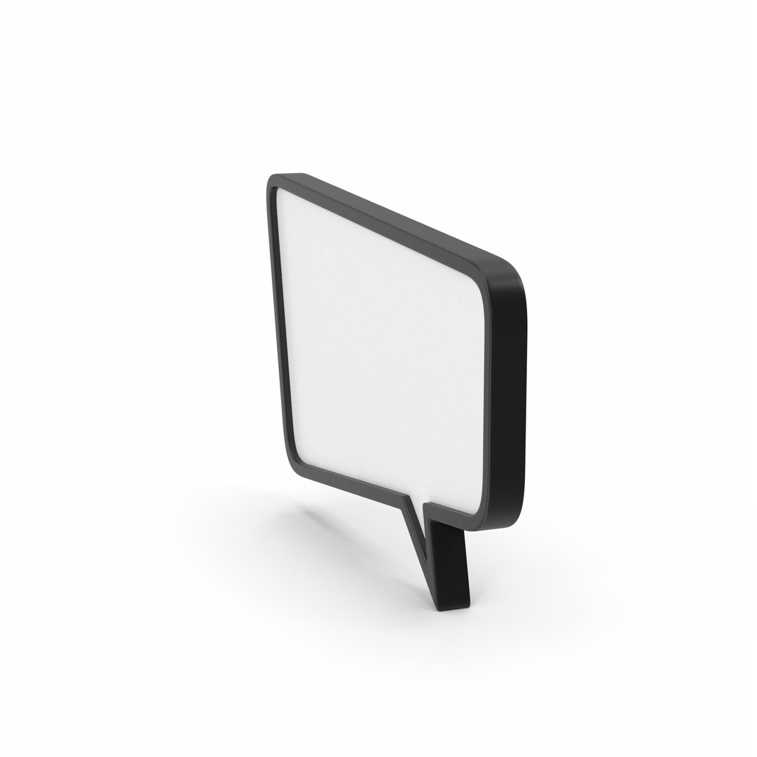 3D Speech Bubble Model - TurboSquid 2287870