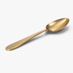 Gold Spoon 3D model