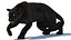 Rigged Black Panther 3D Model with Fur 3D model