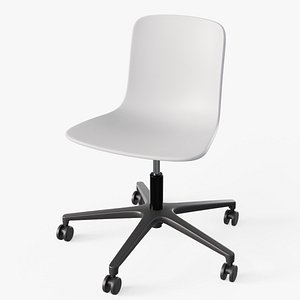 Hal Studio Chair White - Modern PBR Office Chair model